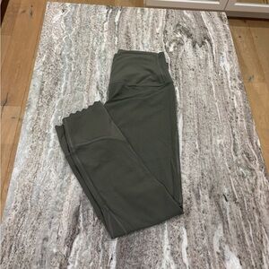 Size 8 cropped lululemon leggings in sage